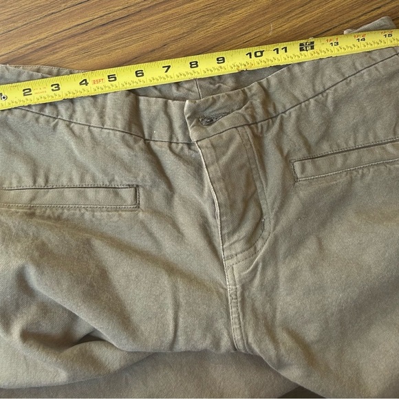 Vintage YAYA Olive Green Wide Leg Lace-Up Pants | Boho Festival Utility Y2K - Picture 10 of 11